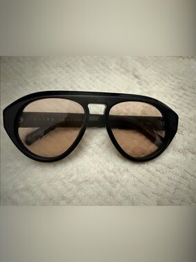 Elisa Johnson val  Black  Frame Sunglasses with Brown Lenses